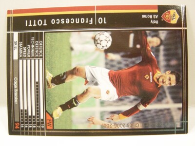 Panini WCCF 2006-07 Francesco Totti 1976 Italy No.10 FW AS Roma