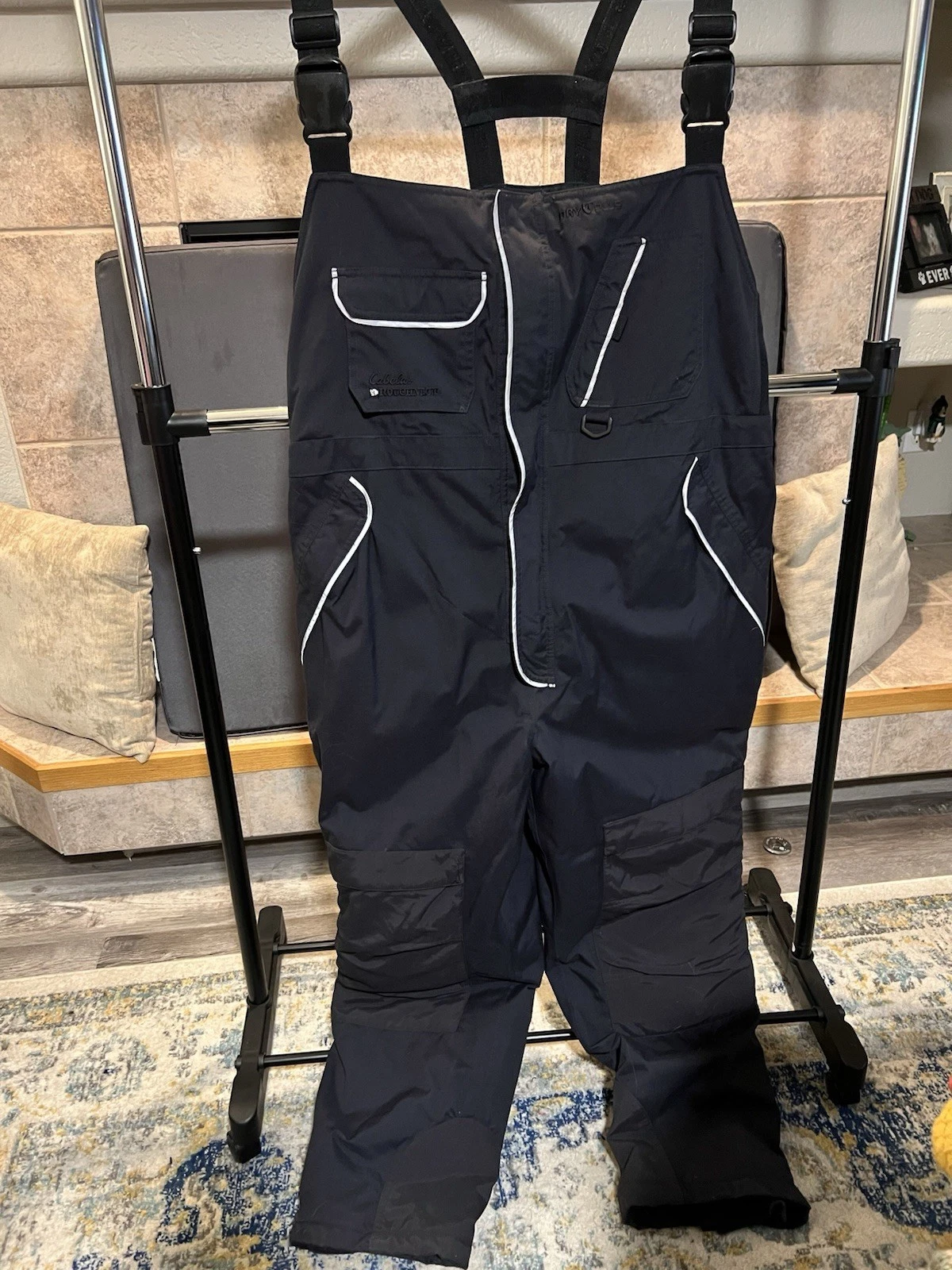 Cabela’s Roughneck Dry Plus Men’s 2XL Black Bib -EUC - Hardly Used