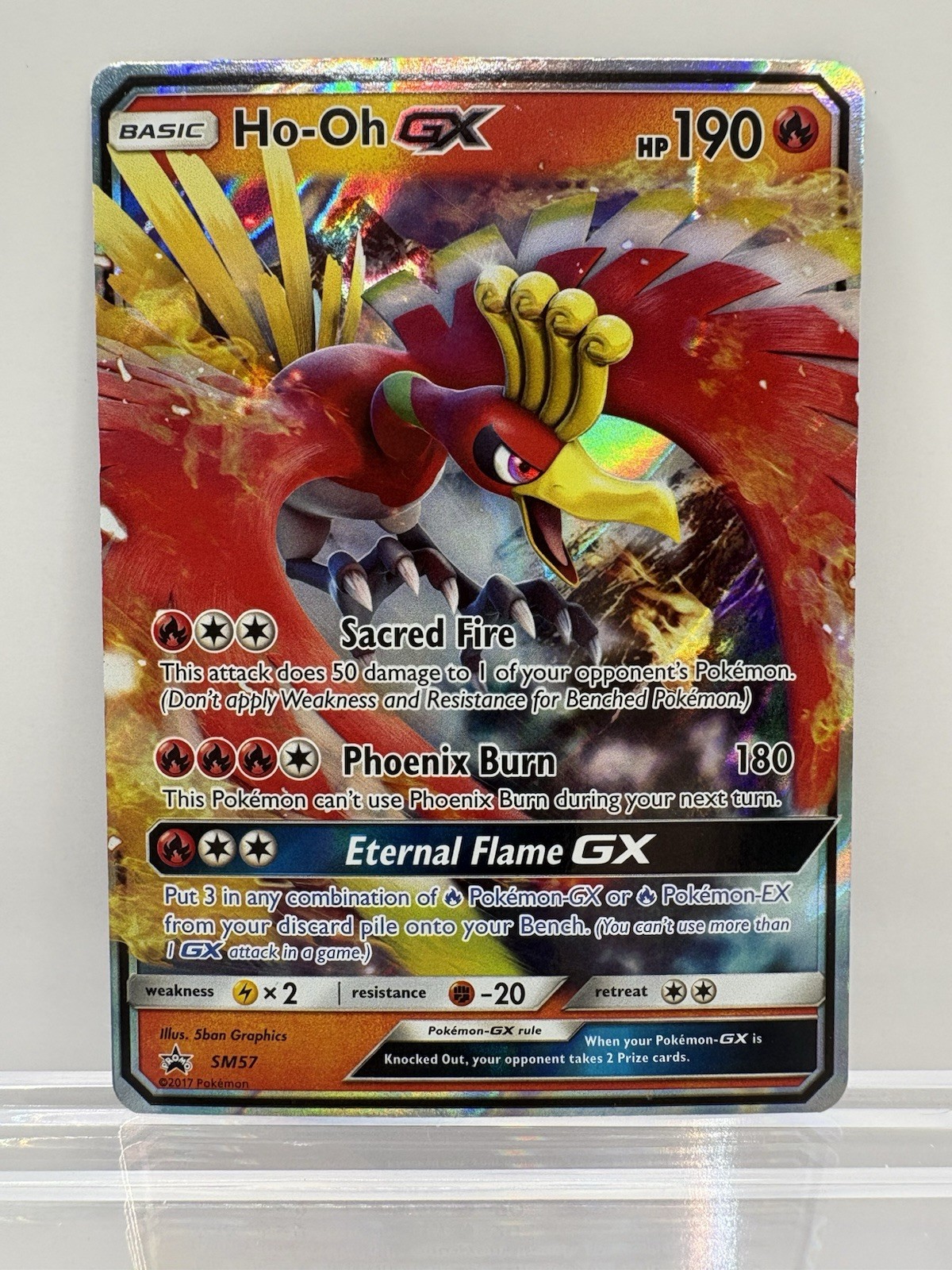 Pokémon TCG HO-OH GX Sun & Moon Sm57 Promo Promo LP