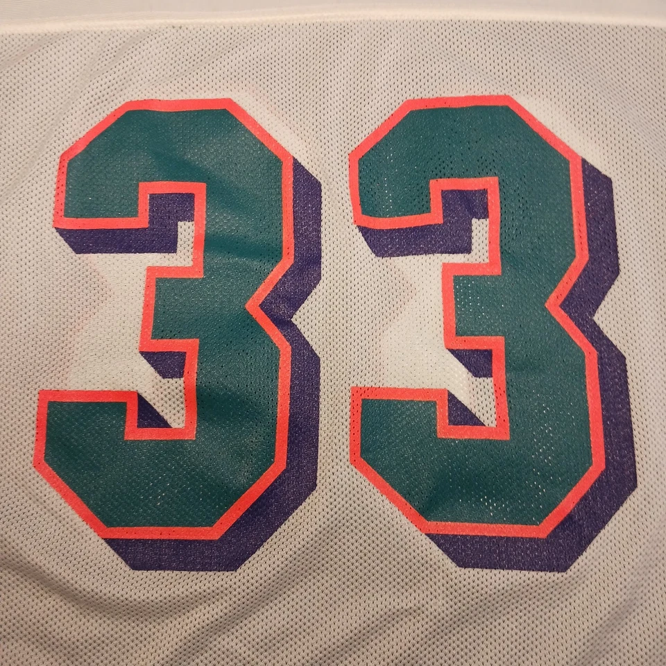 Camiseta Reebok Kareem Abdul-Jabbar Miami Dolphins Reversible Niños Mediana NFL Foto 2 de 4