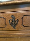 West Michigan Furniture Co. 5pc Brown Wood Bedroom Set Bed Dresser Mirror Chest — photo 4