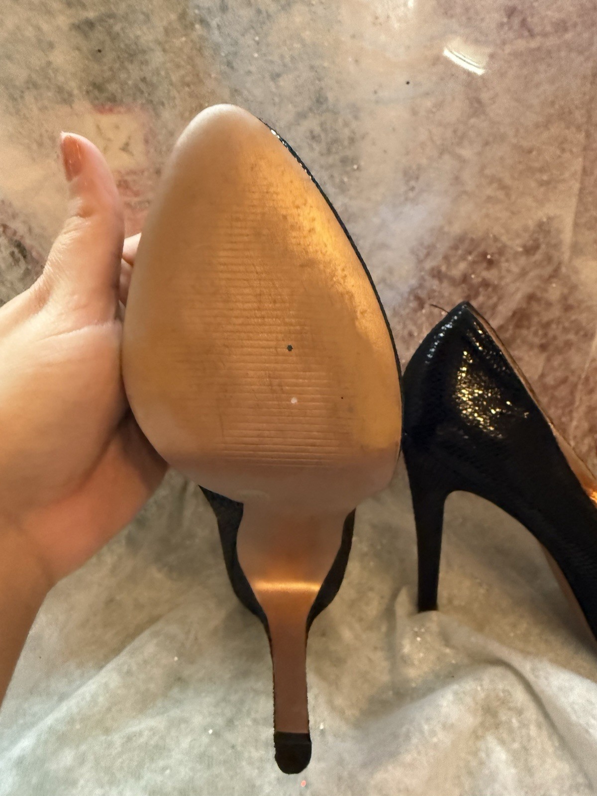 BCBGeneration Black Snake Print Platform Stiletto… - image 5