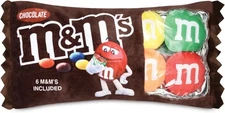 Soft and Colorful M&M's 16" x 8.5" Candy Pillows for Stylish Decor