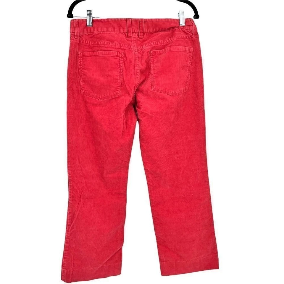 Y2K J. Crew Salmon Pink Bootcut Cords Corduroy Size 8 short - Image 4 of 4