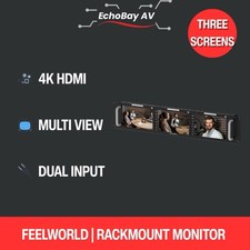 FeelWorld Triple 5.5" 2RU Rackmount Monitor T51 PLUS/T51 PLUS-H