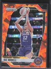 2024 Panini Prizm WNBA #62 Rae Burrell Ice Orange Prizms - Sparks