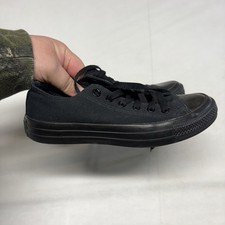 Converse Chuck Taylor All Star Low Top Sneakers Black/Black M5039 M4.5 Wmns6.5