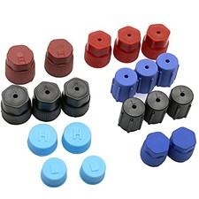 20Pcs/Set R134a/R12 13mm  13.5mm  14mm  16mm AC System Charging Port Caps