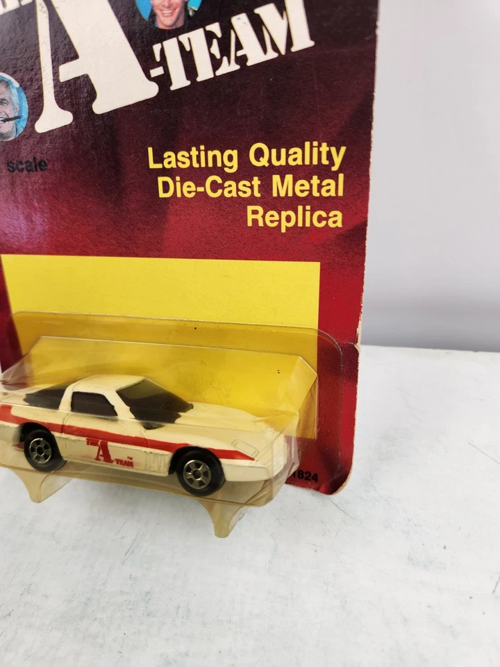 ERTL THE A-TEAM CHEVROLET CORVETTE 1983 Vintage WHITE AND RED New 1/64 - Image 3 of 4