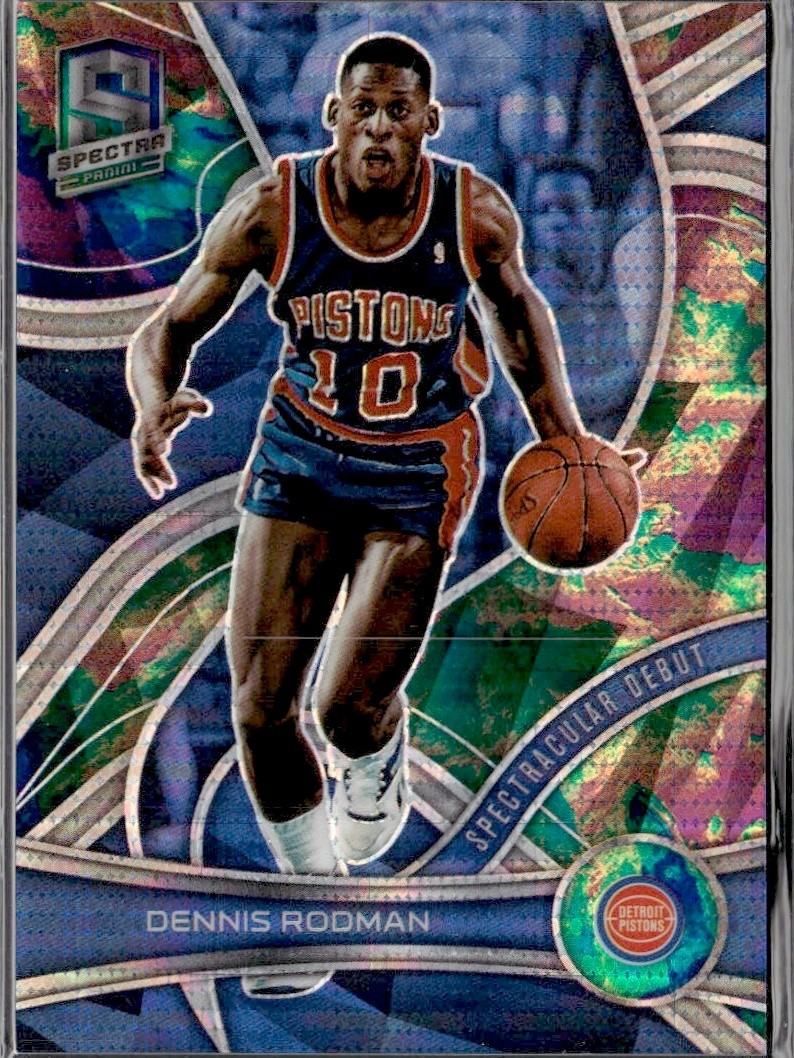 2021-22 Panini Spectra Dennis Rodman Spectacular Debut /99 #175 Pistons