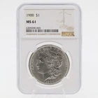 1900 Morgan Dollar MS61 NGC 90% Silver Philadelphia
