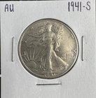 1941-S Walking Liberty Half Dollar 50C San Francisco Mint 90% Silver US Coin Str