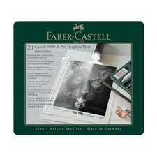 Faber Castell 9000 Graphite Pencils Pack of 8 Matte Graphite Ideal for Drawing