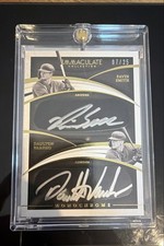 2021 Panini Immaculate - Monochrome Duals Daulton Varsho, Pavin Smith /25 