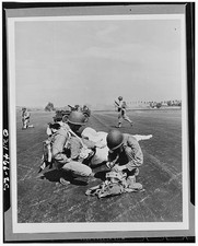 World War II Airborne Paratroopers Training 1940s Airfield Military Photo