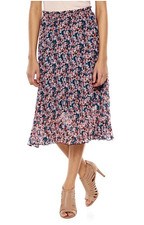 Disney Cinderella Floral Midi Chiffon Skirt sz XS Cottagecore romantic dainty pr