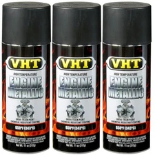 VHT Paint VHTSP405 (3-PACK); Engine Metallic 11oz Aerosol Black Pearl 650°F