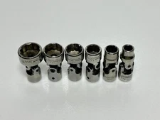 Matco Tools USA 6pc 1/4” Drive SAE 1/4-9/16 Swivel Universal Socket Set 12 Point