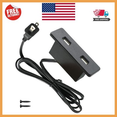 Powered USB Outlet Socket with 2.1A Smart Charging - Space-Saving Solution