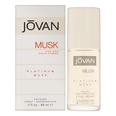 Jovan Platinum Musk Men Eau de Cologne Spray 3 oz