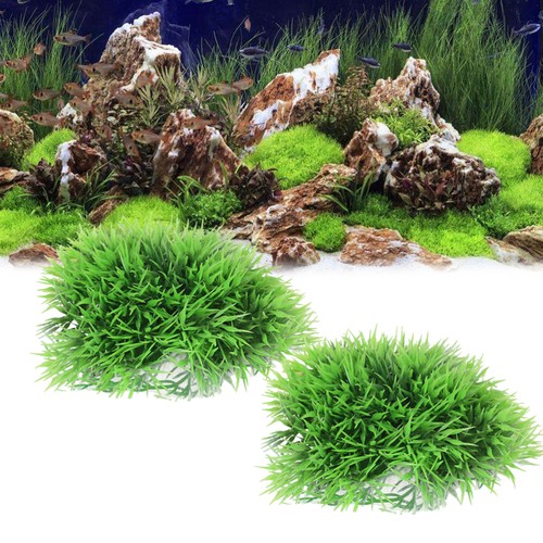 2 Pezzi Piante Acqua Artificiali Acquario Erba Pesci Serbatoio Plastica Decorazioni - Foto 4 di 12