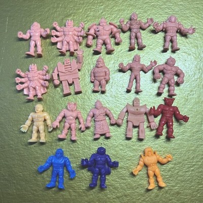 18 Kinnikuman M.U.S.C.L.E Vintage Eraser Mini Figures Lot 