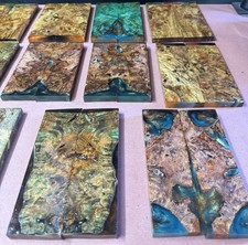 STABILIZED HYBRID MANGO BURL,KNIFE SCALE,TOOL HANDLE, This Sell Is For 1 Pair 