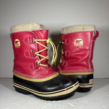 Sorel Yoot Pac Pink Winter Snow Boots Size 4 - NY 1443-600