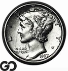 1927-S Mercury Dime, Tough This Nice, Choice BU++ Key Date