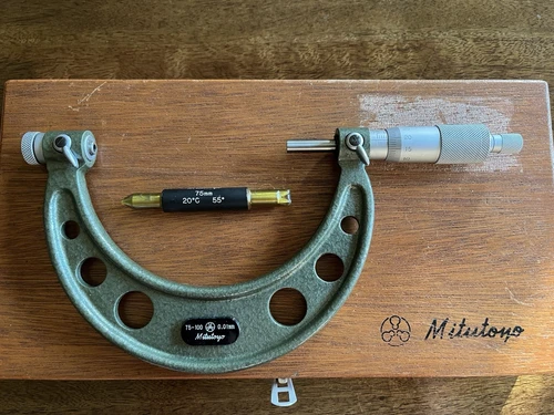 Mitutoyo Screw thread micrometer 75-100mm.Machinists tool.
