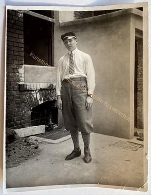 orig. Photo Young Man 1929 Fashion 