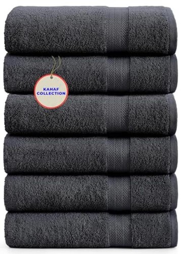 KAHAF COLLECTION 100% Cotton Bath Towels, 24x48 Pack  Assorted Sizes , Colors 