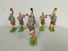 Hausser Elastolin 70mm Roman musician group x6 Lot 10