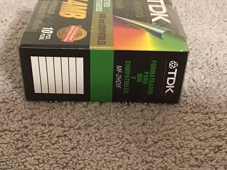 TDK Alta Densidad 1.44 MB Formateado para IBM Compatible 10 Disquetes SELLADOS Foto 2 de 4