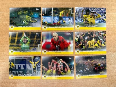 Topps Borussia Dortmund Team Set 21/22 - Moments Full Set - 09 Cards