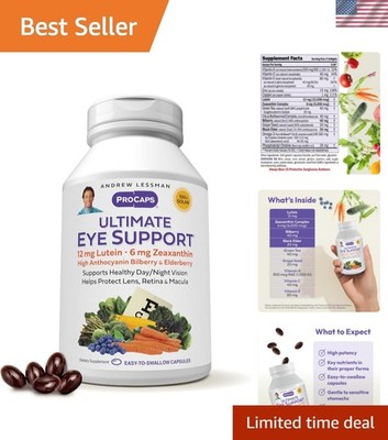 Promote Healthy Vision with 30 Softgels - 12mg Lutein, Zeaxanthin & No Additives