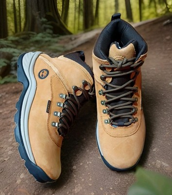 Timberland Mens White Ledge Mid Waterproof Leather Hiking Boots Sz 13.0 WHEAT