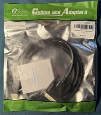 Câble HDMI vers DVI 6 pieds Jetech Rankie R-1107-CB noir neuf Encore dans son emballage
