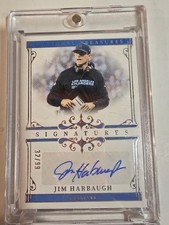 JIM HARBAUGH 2025 NATIONAL TREASURES SIGNATURE CHARGERS AUTO /99 Q4060