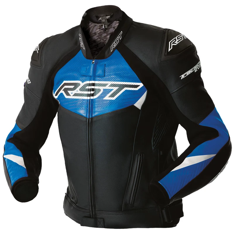 RST Tractech Evo D3O Leather Black Blue, photo 2 of 12
