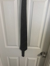 Louis Vuitton Monogram Eclipse Silk Tie Black