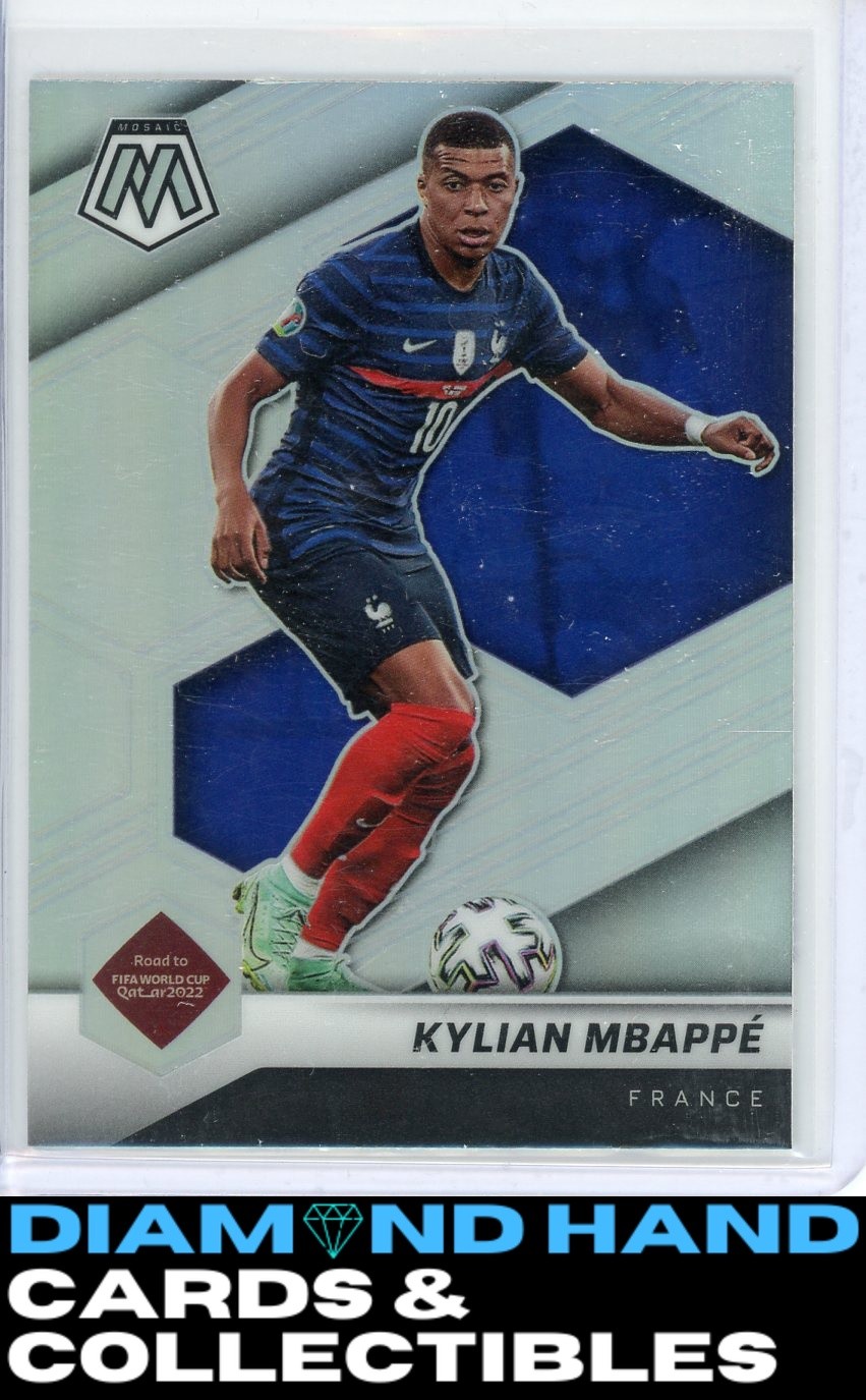 2021-22 Panini Mosaic Road to FIFA World Cup #6 Kylian Mbappe Silver