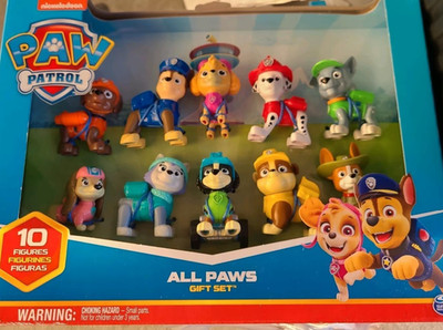 10 PawPatrol Figuren Spin Master Paw Patrol Chase Marshall Rubble Rocky Sky