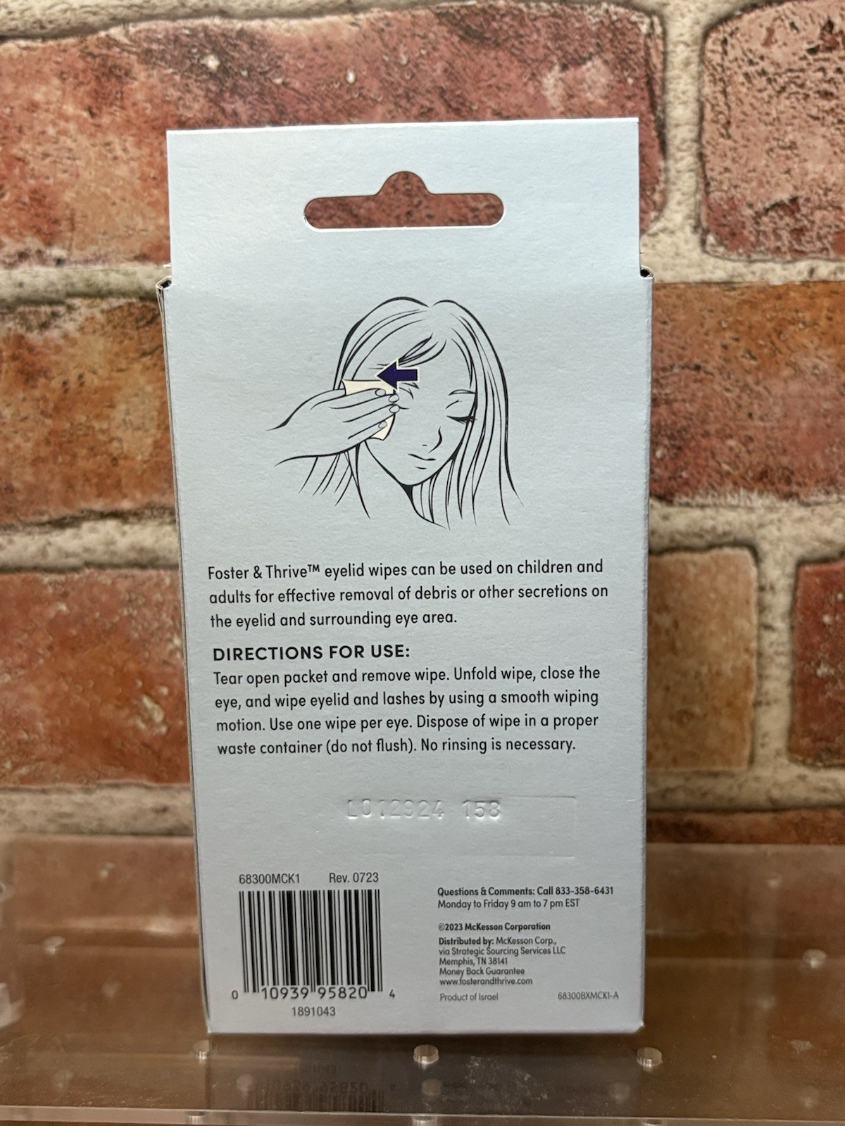 Foster & Thrive Rinse Free Eyelid Wipes / Lid Scrub 30ct