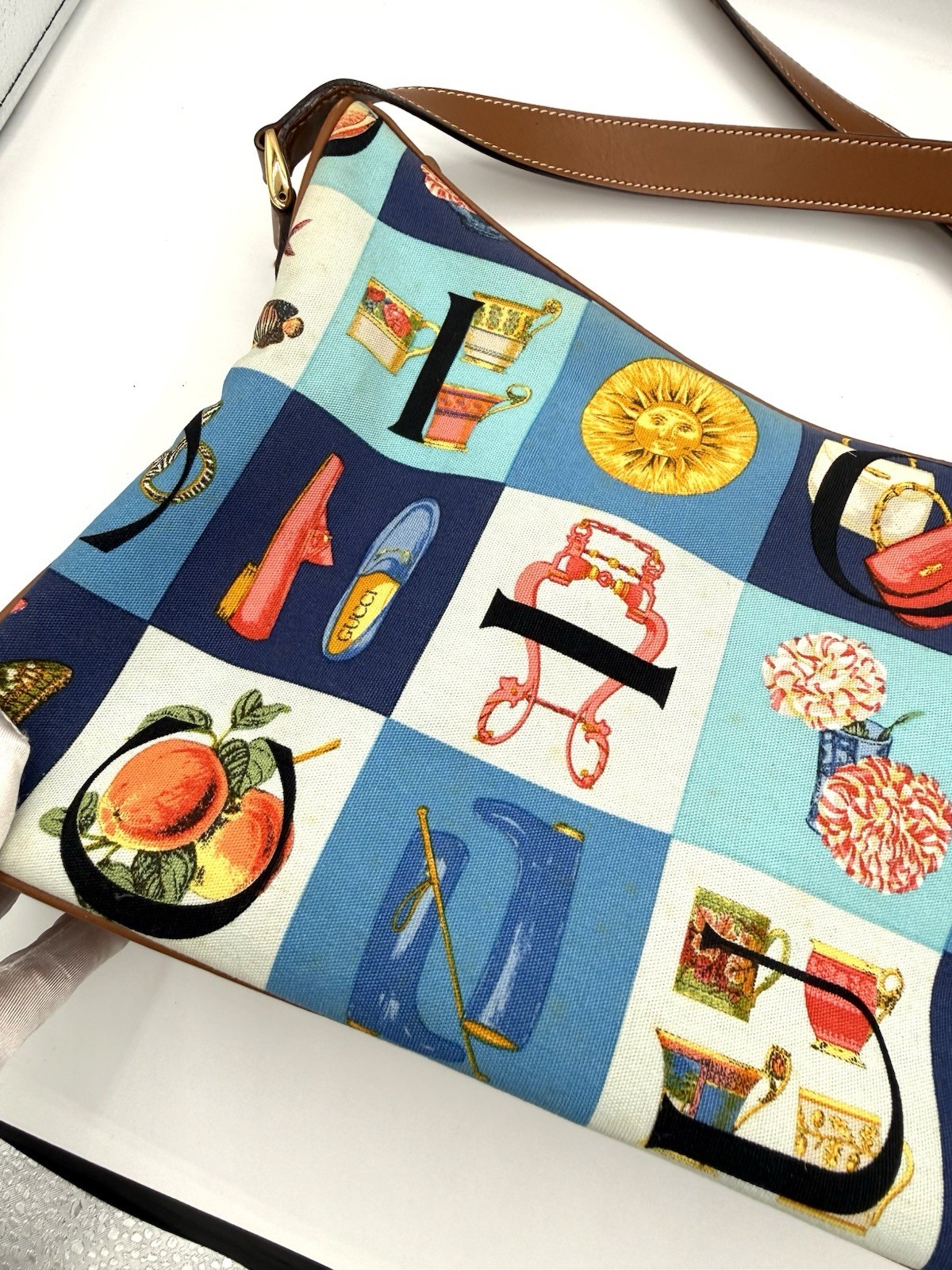 Gucci Alphabet Patchwork Crossbody Multicolored B… - image 4