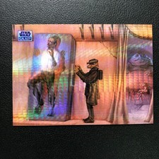 2024 Topps Chrome Star Wars Galaxy Han Solo in Carbonite Prism Refractor /75