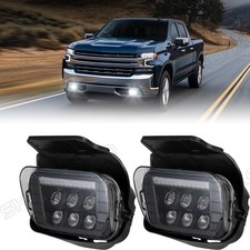 2pcs Led Fog Driving Lights Replacement Assembly For 2003-2006 Chevy Silverado