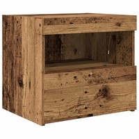 Nachttisch Altholz Mit Schubladen 50 X 40 X 45 Cm Holzwerkstoff