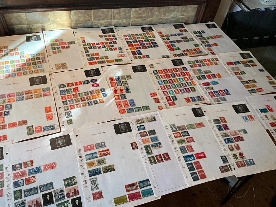 Sellos de Noruega 1856-60 Rey Oscar hasta 2008 67 hojas #40 Foto 3 de 4