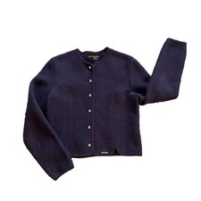 GEIGER Tyrol 40 Fit 36/38  Cardigan Sweater Pure Wool Austria PURPLE Holiday